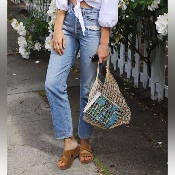 Shibever Bohemian Hollow Out Slip On Wedge Platform Sandals/slides - Picture 12 of 13